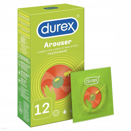 Durex Arouser Prezerwatywy Prążkowane 12 szt