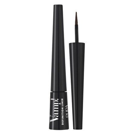 Pupa Vamp! Definition Liner Eyeliner w Pędzelku 200 Brown 2,5 ml