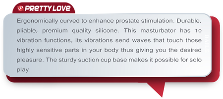 Pretty Love Masażer Prostaty 10 Wibracji Fioletowy 12 cm