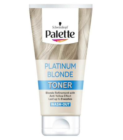 Schwarzkopf Palette Platinium Blone Toner do Włosów Przeciwko Żółtym Tonom 150 ml