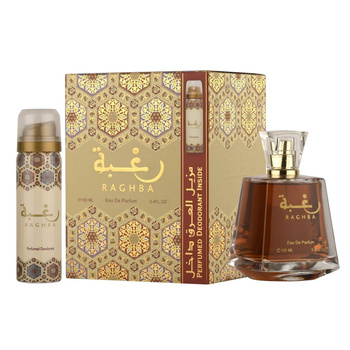 Lattafa Raghba Woda Perfumowana 100 ml + Dezodorant Spray 50 ml