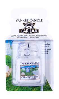 Yankee Candle Clean Cotton Car Jar Zapach Samochodowy Zawieszka