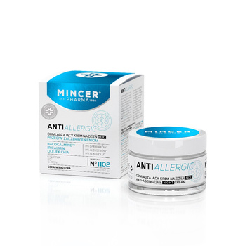 MINCER PHARMA_Antiallergic odmładzający krem na dzień/noc przeciw zaczerwienieniom No.1102 50ml