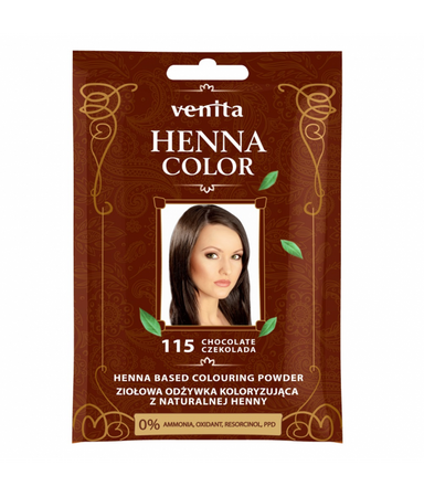 Venita Henna Color ziołowa odżywka koloryzująca z naturalnej henny 115 Czekolada