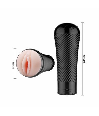 BAILE Masturbator w tubie wibrujący realistyczna cipka