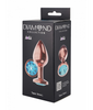 Lola Games Plug-Butt Plug Diamond Topaz Shine L Rose Gold
