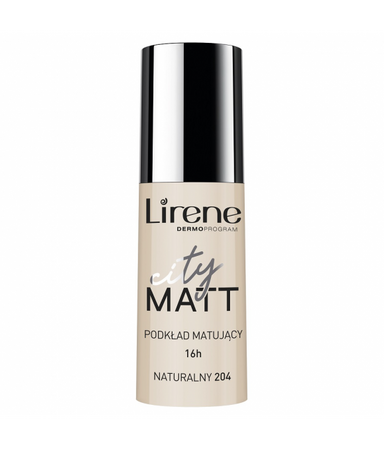 Lirene City Matt podkład matujący do twarzy 204 Naturalny 30ml