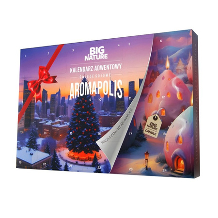 Big Nature Aromapolis Kalendarz Adwentowy ze Świecami Sojowymi 240 g