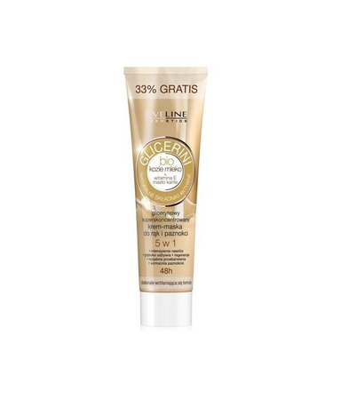 Eveline Cosmetics Glicerini 5w1 glicerynowy superskoncentrowany krem-maska do rąk i paznokci 100ml