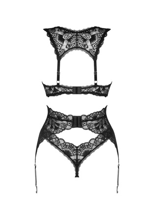 Obsessive Donna Dream Zmysłowy Komplet Bielizny 3-Częściowy M/L