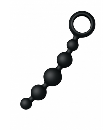 JoyDivision Kulki analne silikon medyczny czarne 17 cm