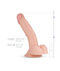 Easy Toys Dildo realistyczne penis z przyssawką jądrami 22cm