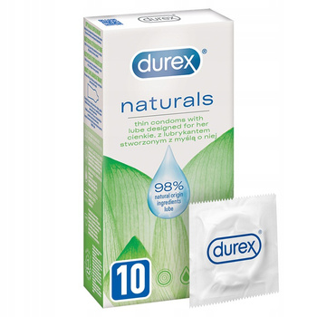 DUREX Naturals Prezerwatywy 10 szt