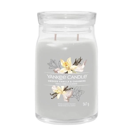 Yankee Candle Signature Smoked Vanilla & Cashmere Świeca Zapachowa 567 g