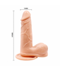 BAILE Realistyczne dildo z przyssawką i wibracjami na pilota