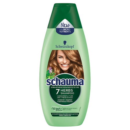 Schwarzkopf Schauma 7 Herbs Shampoo Szampon do Włosów 250 ml