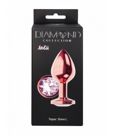 Lola Games Plug-Butt Plug Diamond Moonstone Shine L Rose Gold