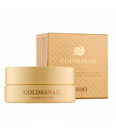 Petitfee Gold&Snail Hydrogel Eye Patch wygładzające hydrożelowe płatki pod oczy ze złotem i śluzem ślimaka 60szt.