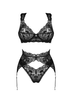 Obsessive Donna Dream Zmysłowy Komplet Bielizny 3-Częściowy M/L