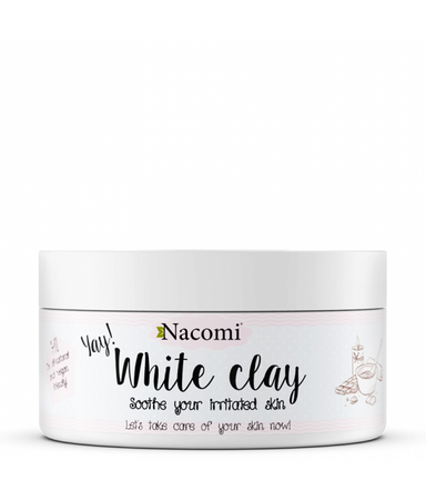 Nacomi White Clay biała glinka nawilżająco-łagodząca 50g
