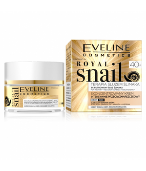 Eveline Cosmetics Royal Snail 40+ skoncentrowany krem intensywnie przeciwzmarszczkowy na dzień i na noc 50ml
