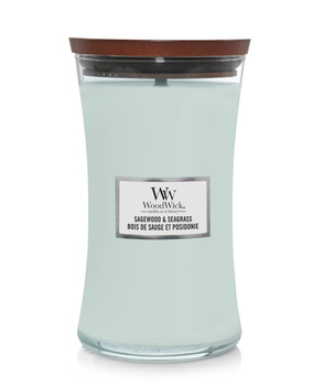 Woodwick Sagewood & Seagrass Świeca Zapachowa 609 g