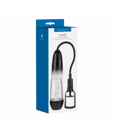 Me You Us Pompka- Me You Us Amplify Pump Masturbator Clear/Black