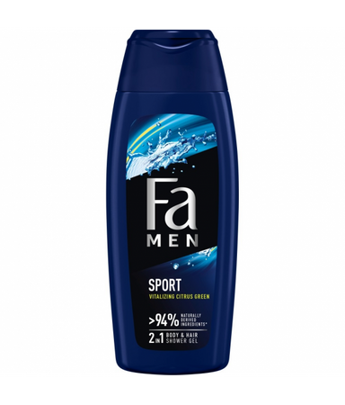 Fa Men Sport żel pod prysznic z formułą 2w1 o zapachu zielonych cytrusów 400ml