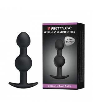 Pretty Love Korek Analny z Kulkami w Środku 10 cm
