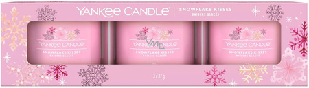 Yankee Candle Snowflake Kisses Zestaw Mini Świec Zapachowych 3 x 37 g