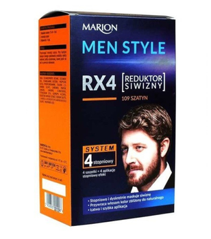 Marion Men Style 4 Stopniowy Reduktor Siwizny dla Mężczyzn 109 Szatyn 4 x 15 ml