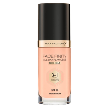 Max Factor Facefinity All Day Flawless 3w1 SPF20 Podkład 40 Light Ivory 30 ml