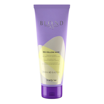 Inebrya Blondesse No-Yellow Maska do Włosów Blond Rozjaśnianych i Siwych 250 ml