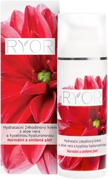 Ryor 24-hour Moisturizing Cream With Aloe Vera and Hyaluronic Acid Krem do Twarzy 50 ml