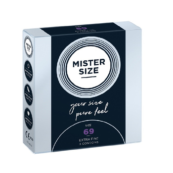 MISTER SIZE_Condoms prezerwatywy dopasowane do rozmiaru 69mm 3szt.