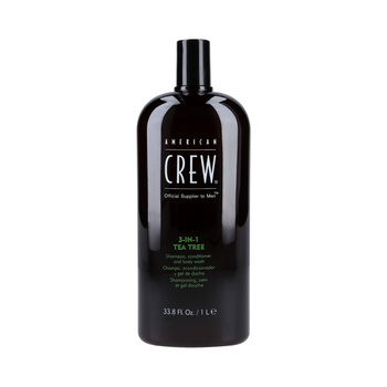 American Crew 3-IN-1 Tea Tree Men Szampon Odżywka i Żel pod Prysznic 1000 ml