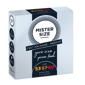 Mister Size Condoms Prezerwatywy Dopasowane do Rozmiaru 53mm 57mm 60mm 3 szt 