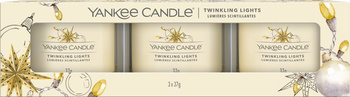 Yankee Candle Twinkling Lights Zestaw Mini Świec Zapachowych 3 x 37 g