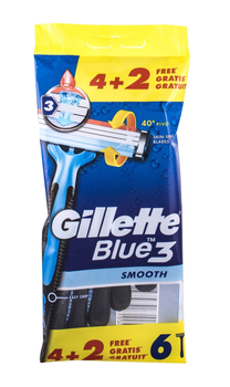 Gillette Blue3 Smooth Maszynka do Golenia 6 szt
