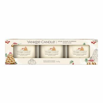 Yankee Candle Spun Sugar Flurries Zestaw Mini Świec Zapachowych 3 x 37 g