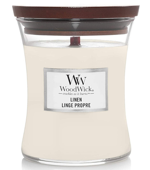 WoodWick Linen Świeca Zapachowa 275 g