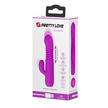 Pretty Love Wibrator Króliczek z Masażerem Posuwisty 15 cm 4 Tryby