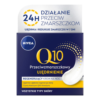 Nivea Q10 Power Przeciwzmarszczkowy Nawilżający Krem na Noc 50 ml