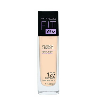 Maybelline Fit Me! Luminous + Smooth Foundation SPF 18 Podkład 125 Nude Beige 30 ml