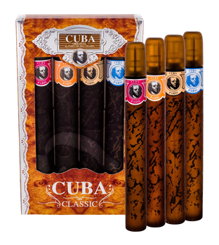 Cuba Original Classic Woda Toaletowa Blue + EDT Gold + EDT Red + EDT Orange 4x35 ml Zestaw